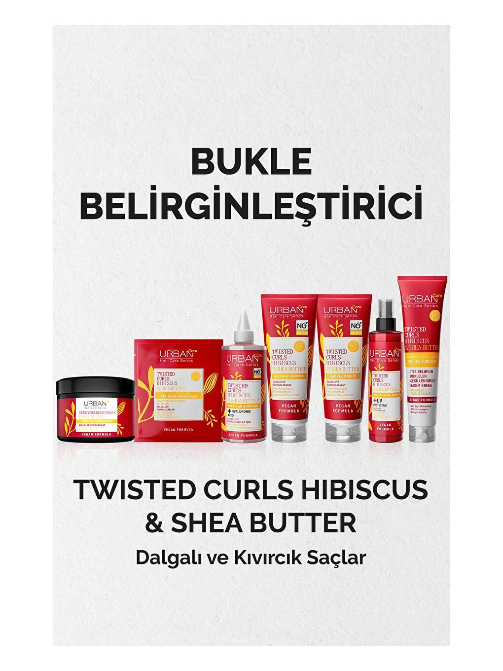 Urban Care Hibiscus&Shea Butter Kıvırcık ve Dalgalı Saçlara Özel Sıvı Saç Bakım Kremi-Vegan-200 ML - 3