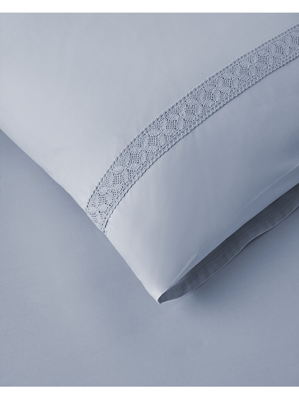 Lace Elegance Kopanakili Perkal King Size Nevresim Takımı 240x220 cm Lila-3