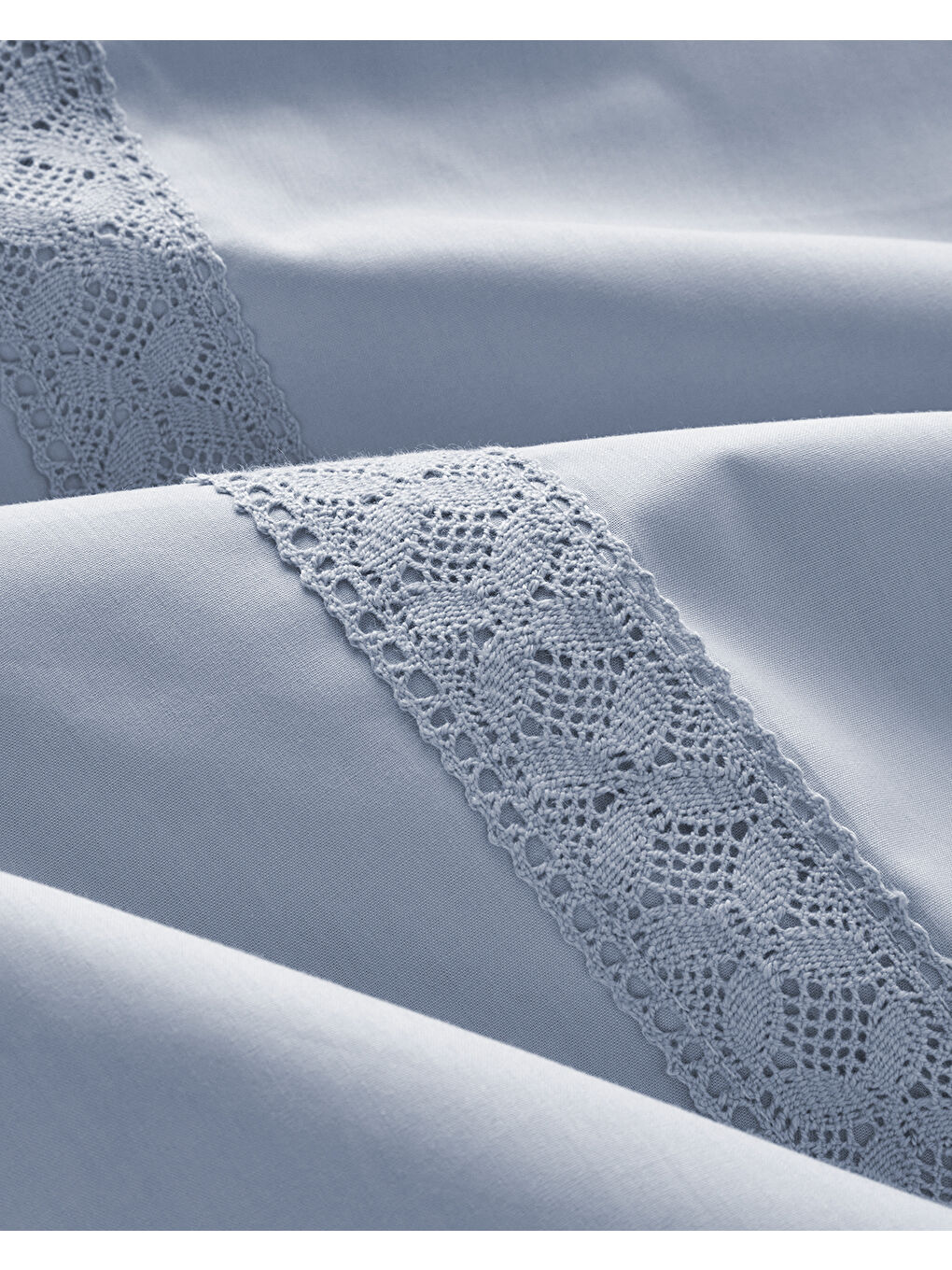 Lace Elegance Kopanakili Perkal King Size Nevresim Takımı 240x220 cm Lila-4