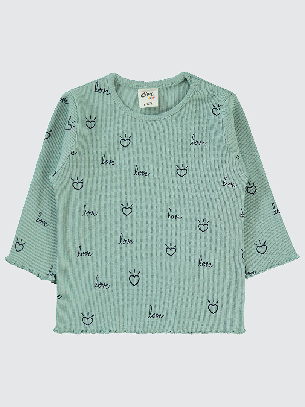 Baby Kız Bebek Sweatshirt 6-18 Ay Çağla Yeşili