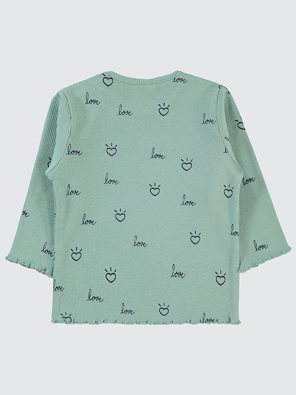 Baby Kız Bebek Sweatshirt 6-18 Ay Çağla Yeşili-1