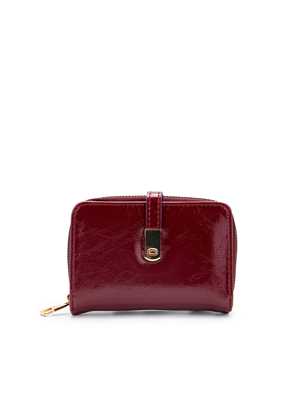 Rugan Suni Deri Kadın Cüzdan Bordo MN107