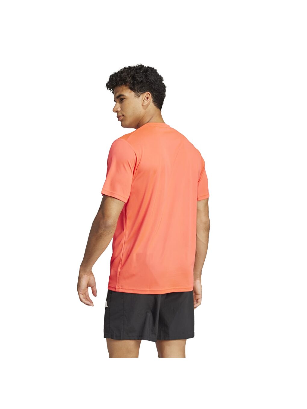 Training Essentials Base Erkek Kırmızı Yuvarlak Yaka Tişört-1