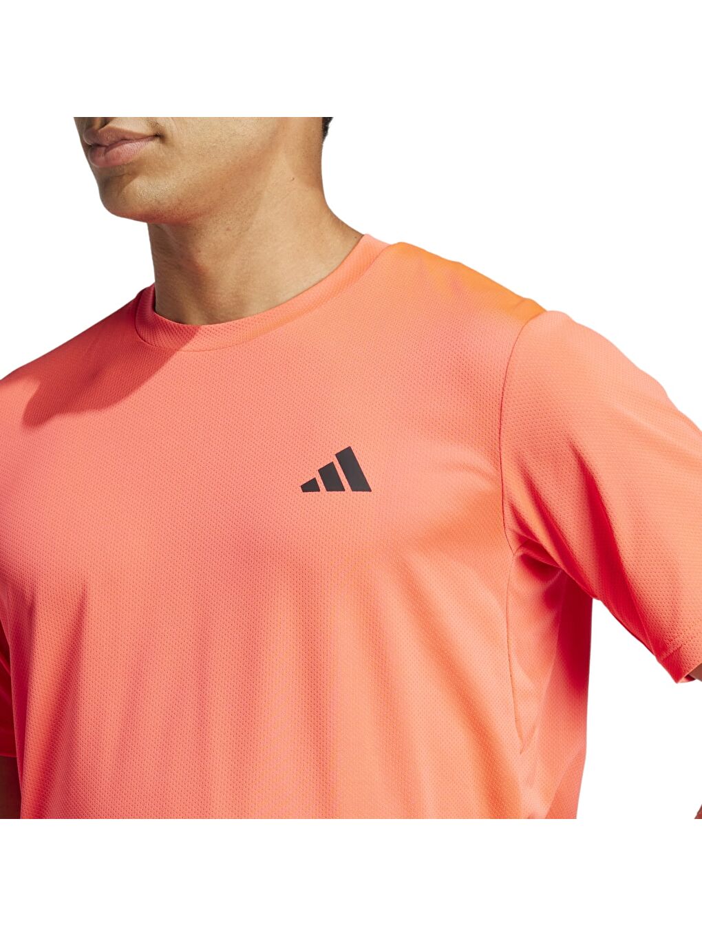 Training Essentials Base Erkek Kırmızı Yuvarlak Yaka Tişört-3