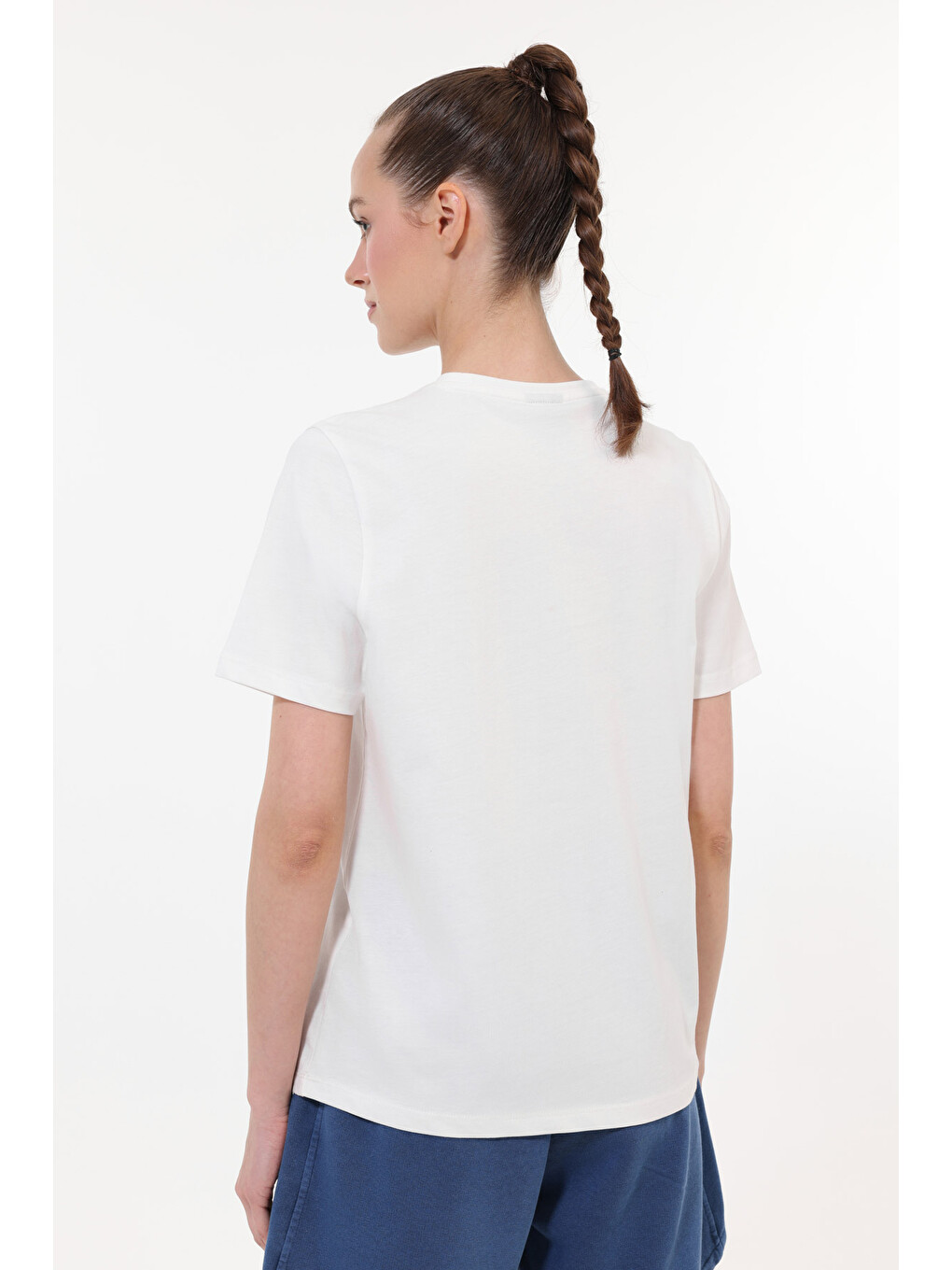Bej WL 11POWER Ekru Kadın Kısa Kol T-Shirt-1