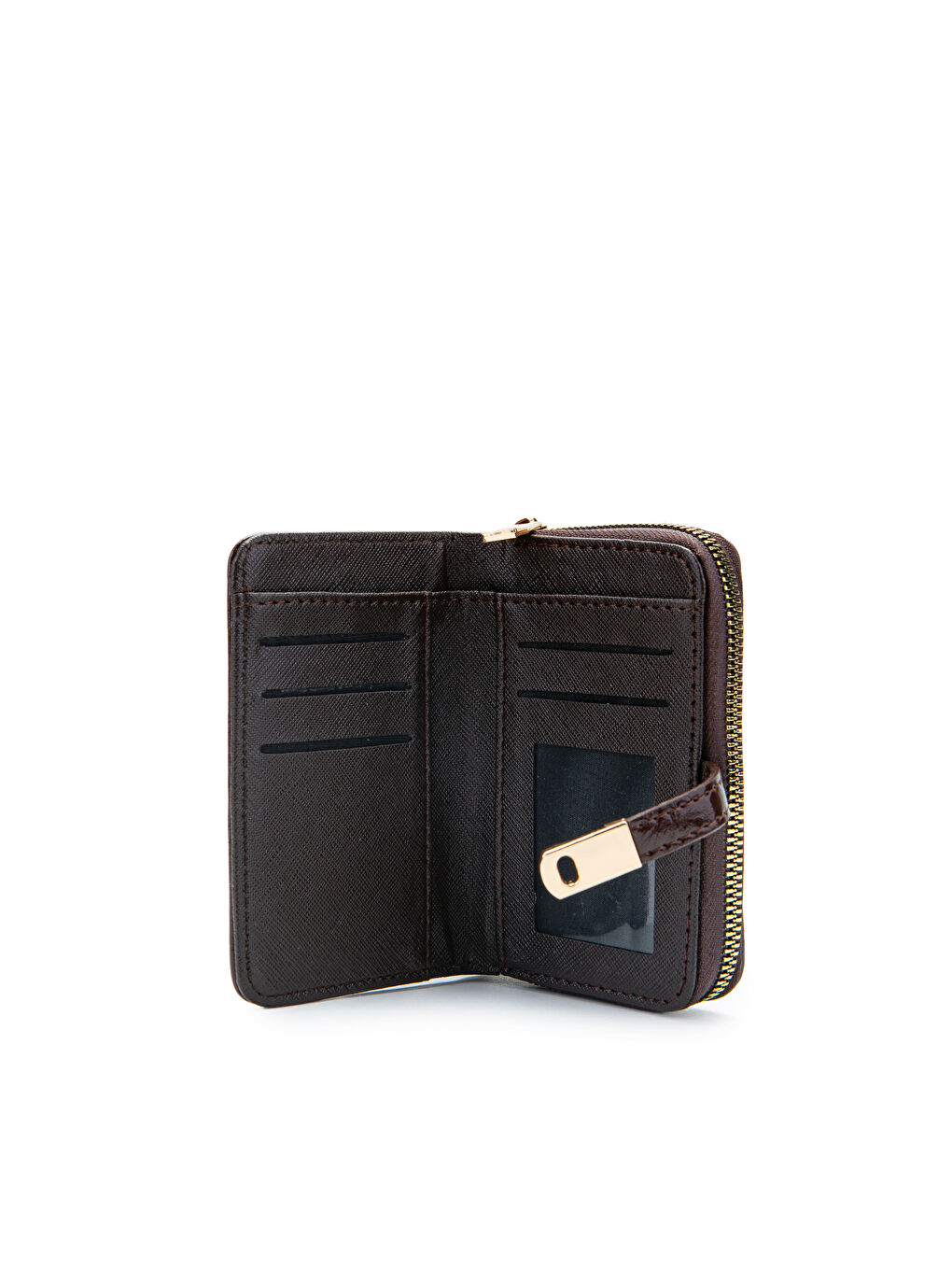 Rugan Suni Deri Kadın Cüzdan Kahverengi MN107-2