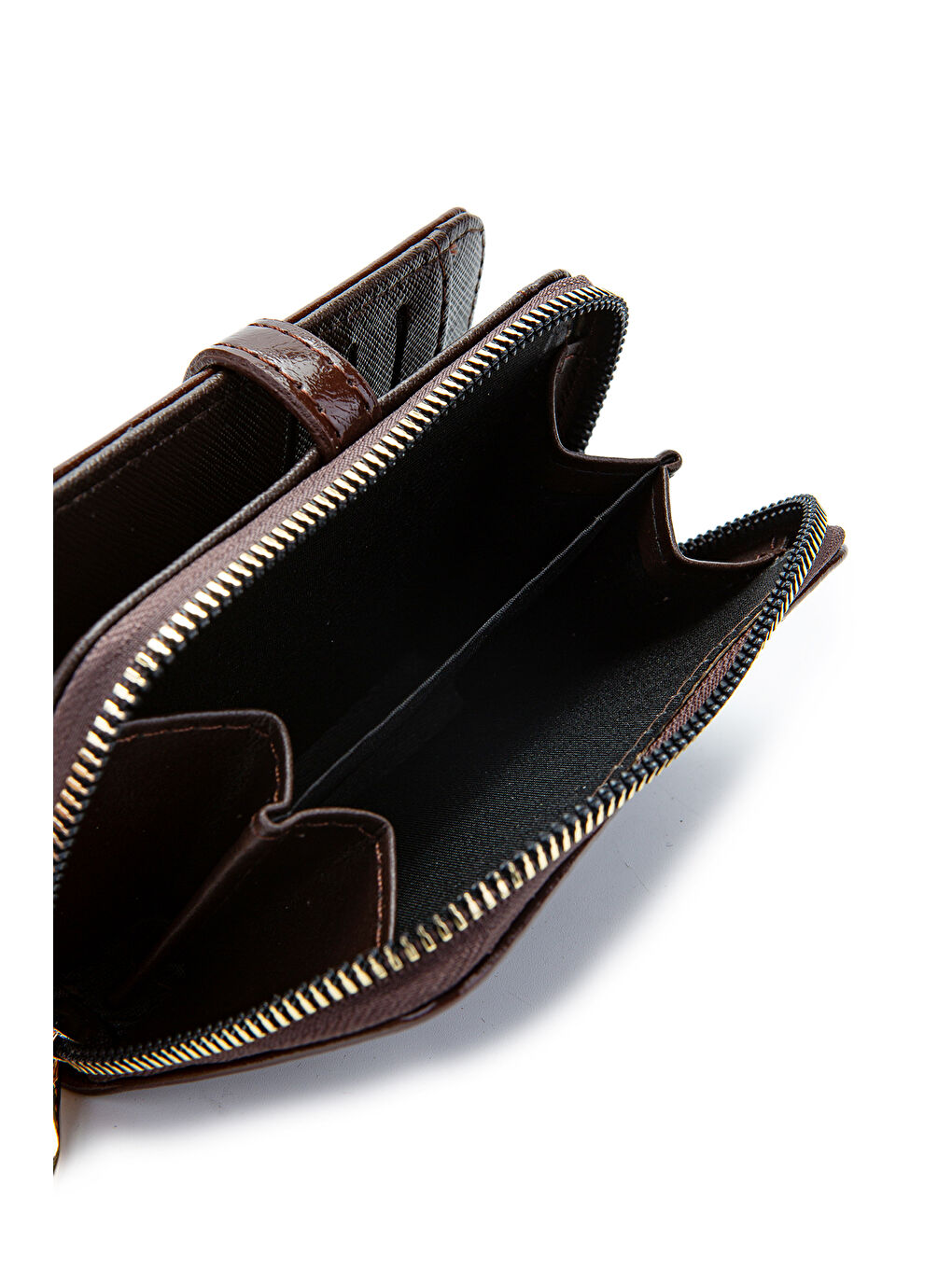 Rugan Suni Deri Kadın Cüzdan Kahverengi MN107-3