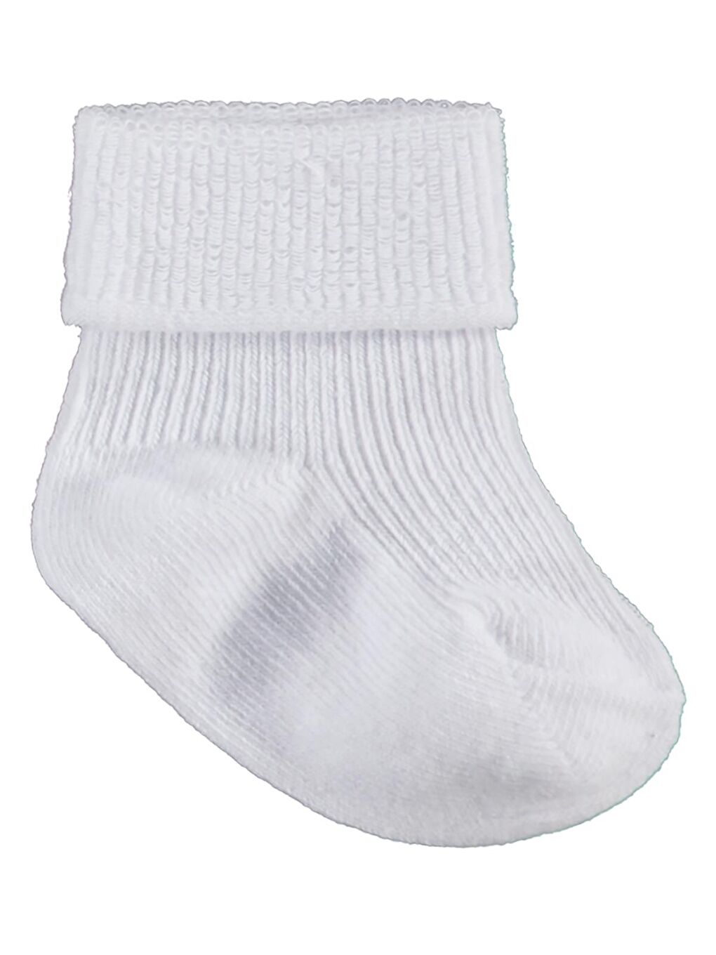 Beyaz Baby Basic Kıvrık 3'lü 6- Bebek Erkek Çorap Set - Standart 18 Ay-3
