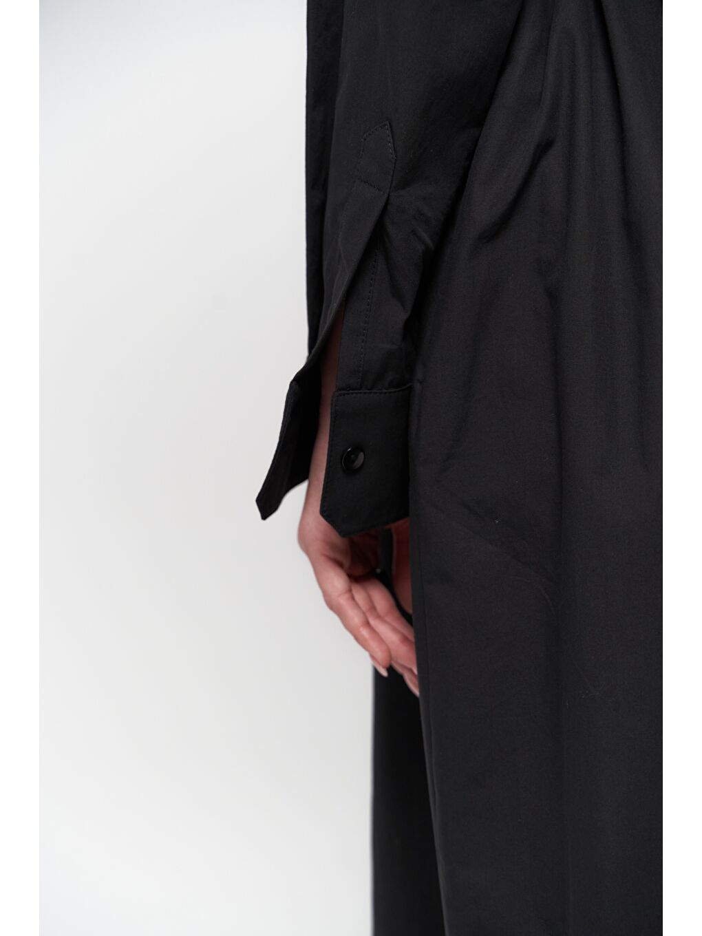 Belsay Trençkot Siyah Elbise-6