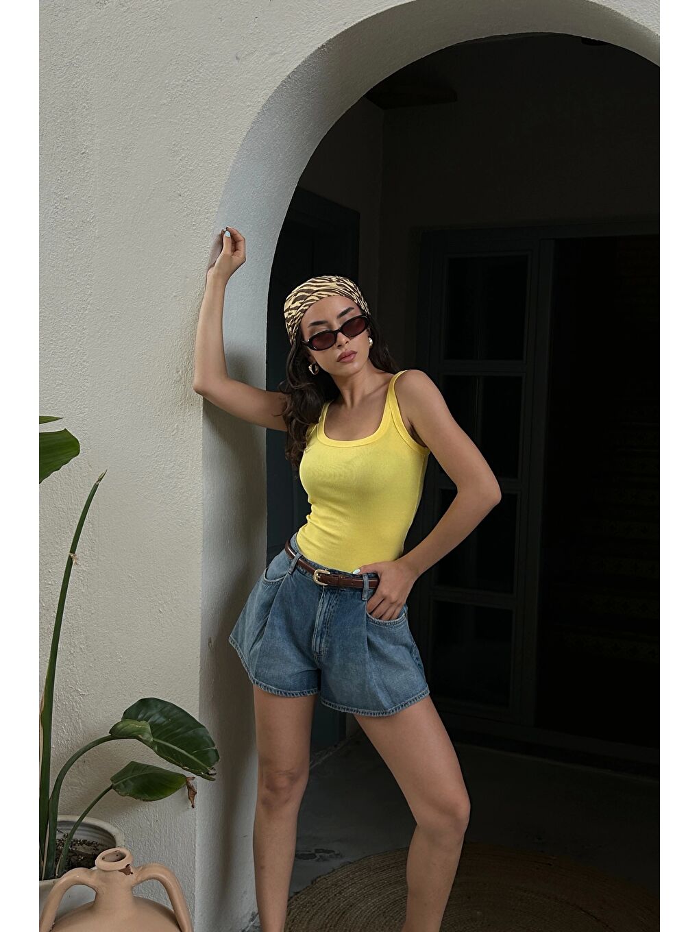 Kadın Sarı Basic Atlet 1017-0162-4