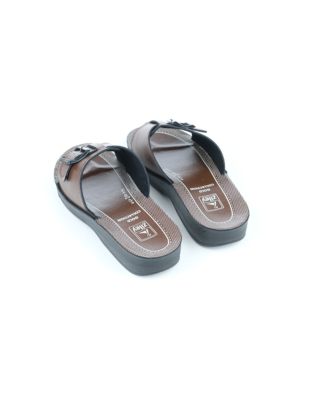 Kahverengi Yazlık Kadın Tek Toka Ayarlanabilir Günlük Terlik-3