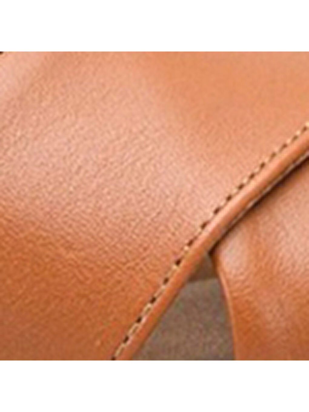 Kahverengi Bobbi Hakiki Deri Çapraz Bantlı Dolgu Topuk Kadın Sandalet-6