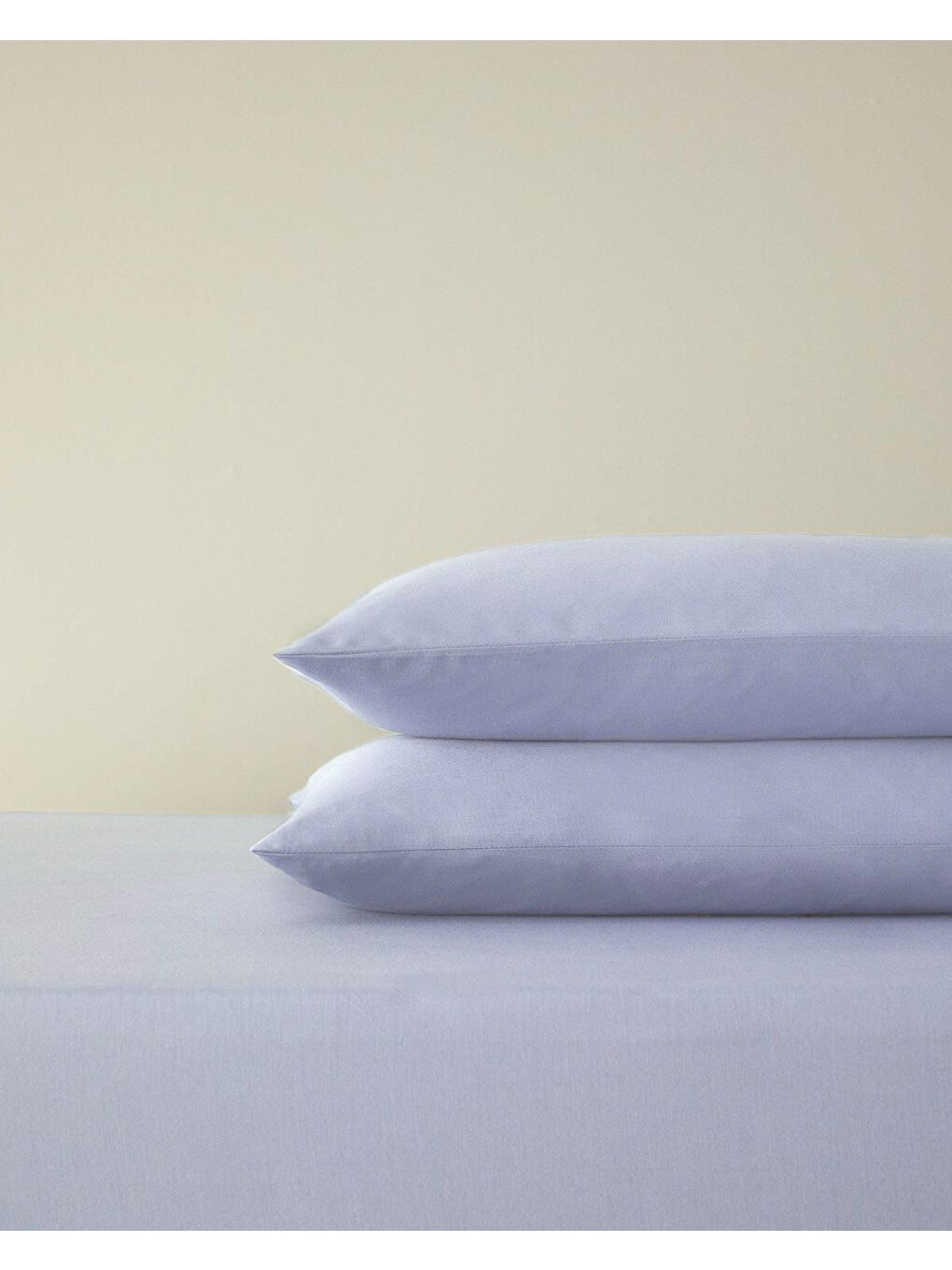 Plain Pamuk King Size Lastikli Çarşaf Tkm 180x200 cm Ortanca Mavi-1