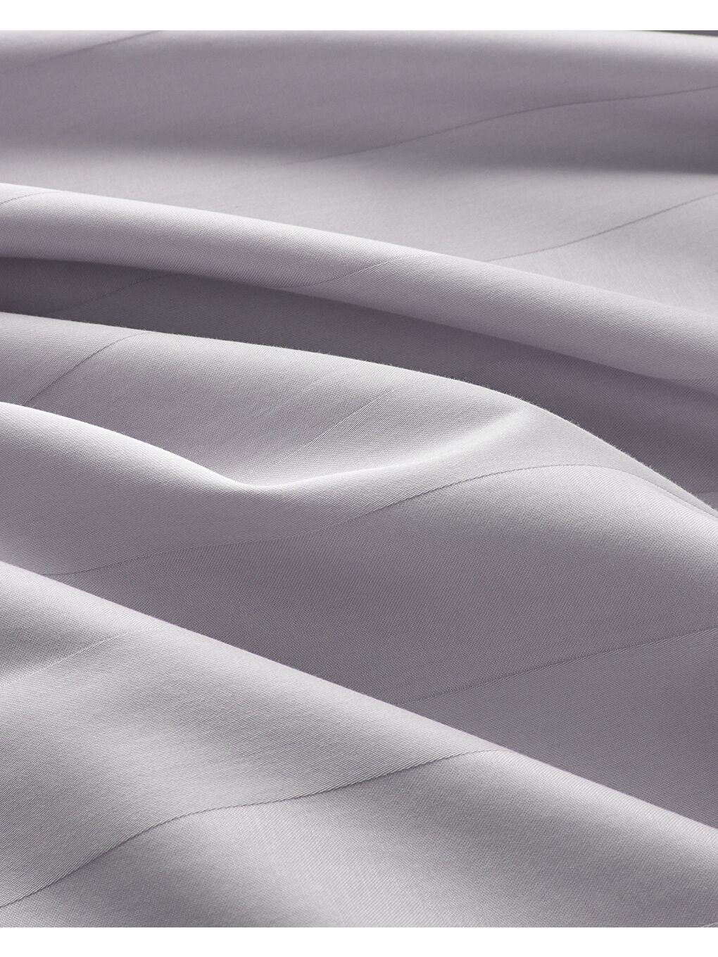 Lila Deluxe Çizgili Pamuk Saten Çift Kişilik Nevresim Takımı 200x220 cm Açık Leylak-4