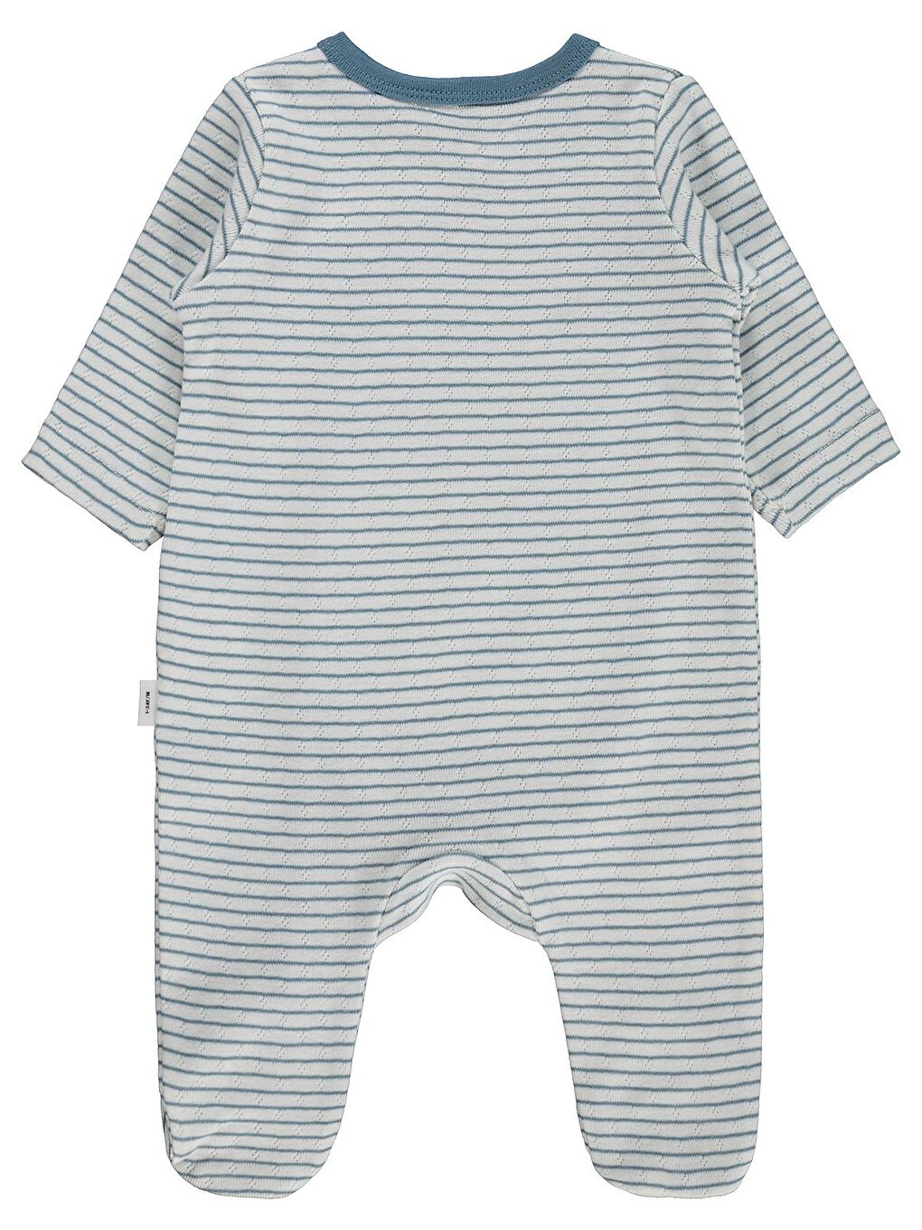 Baby Çizgili 1-9 Ay Tulum - Ekru-1