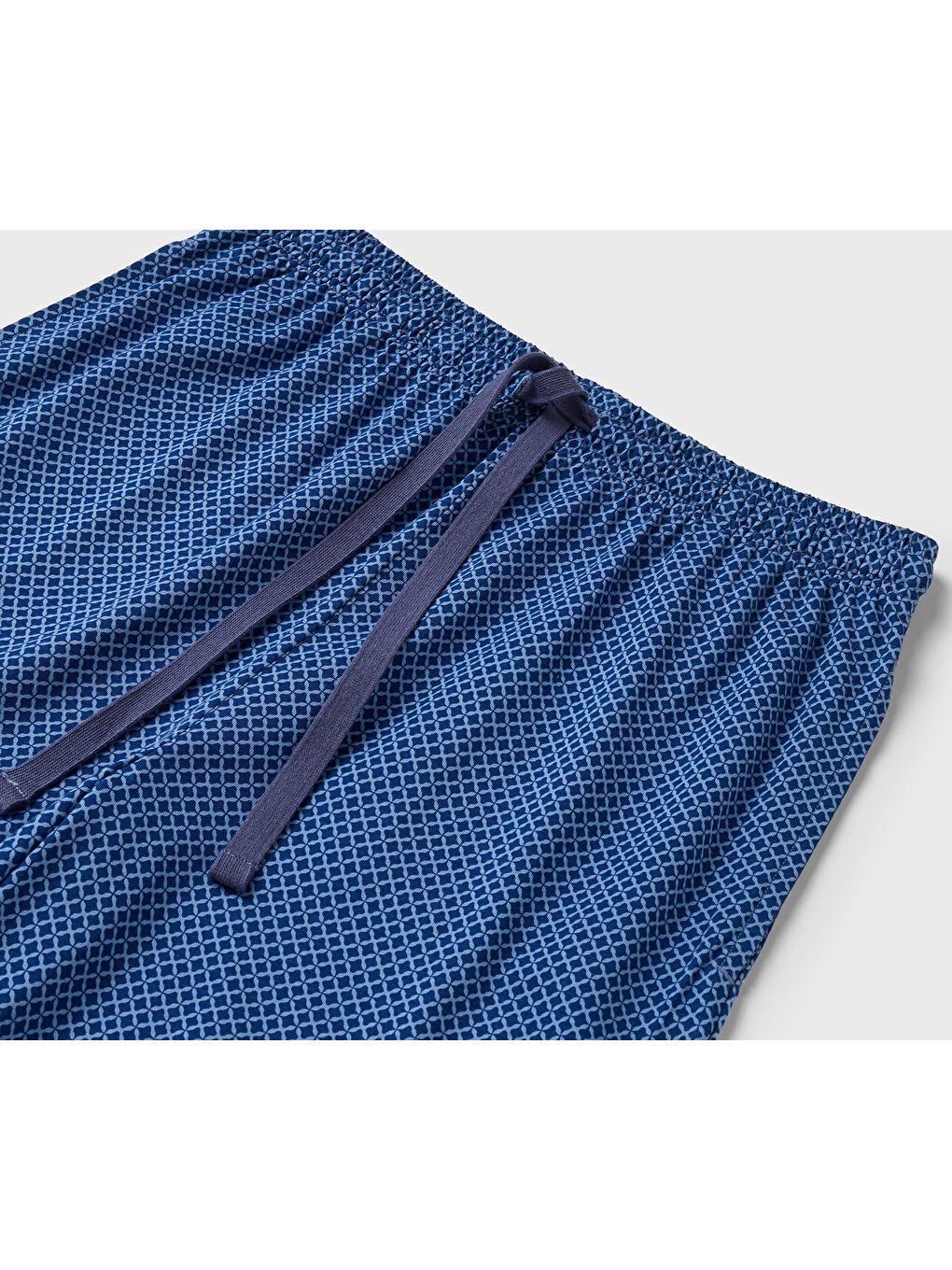 Erkek Pijama Takımı, Mavi/Tam. Baskılı-3