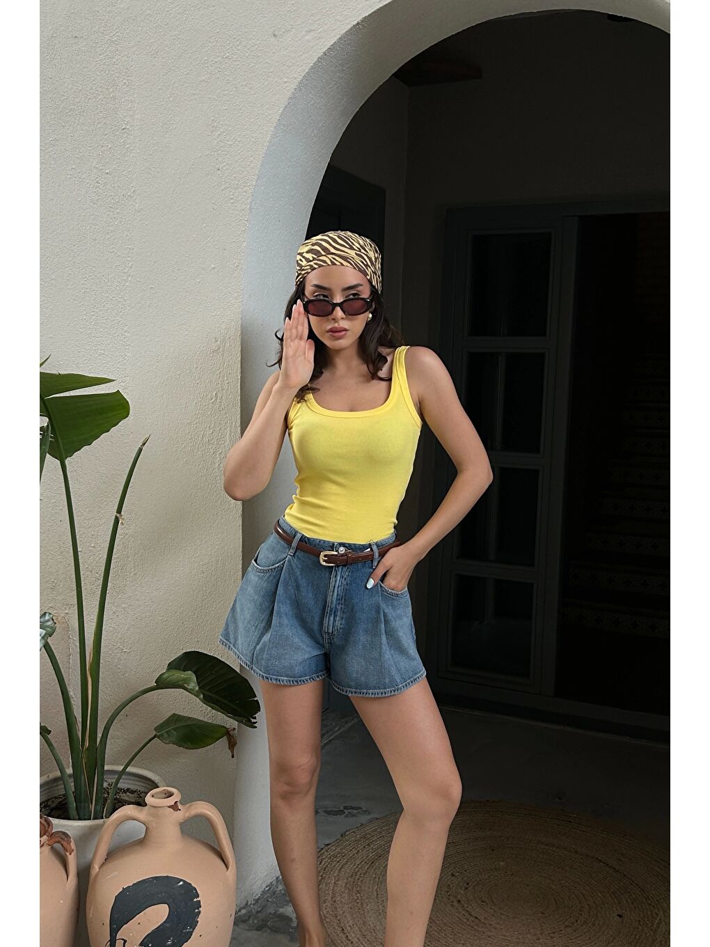 Kadın Sarı Basic Atlet 1017-0162-5