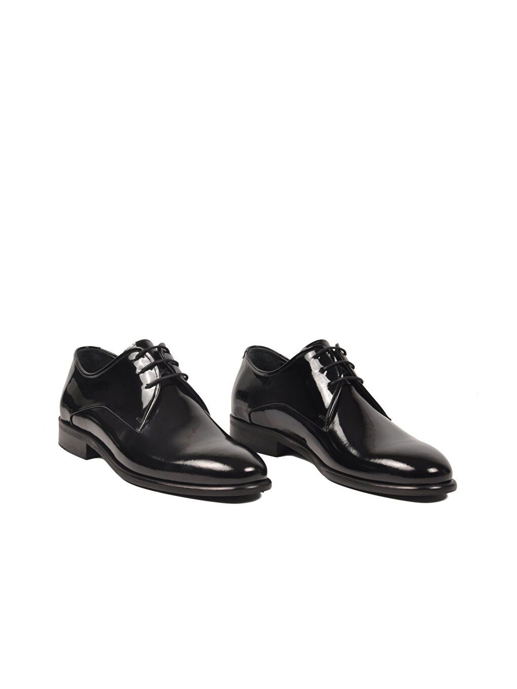 Siyah Rugan Hakiki Deri Erkek Klasik Ayakkabı 3265 M-2