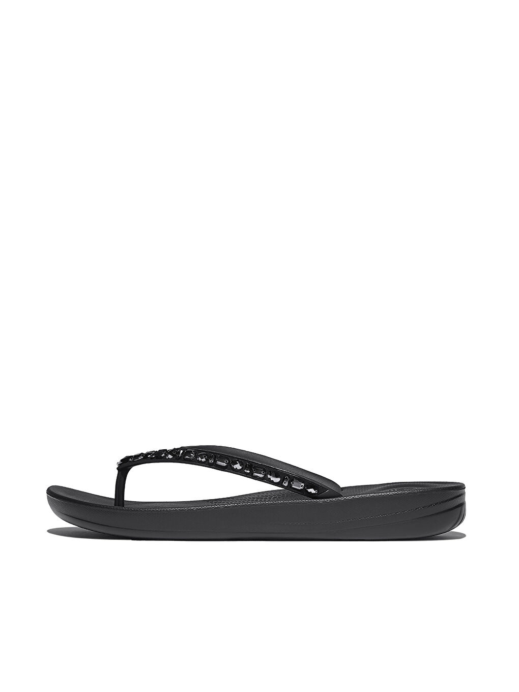 Kadın Siyah Taşlı Parmak Arası Terlik-1