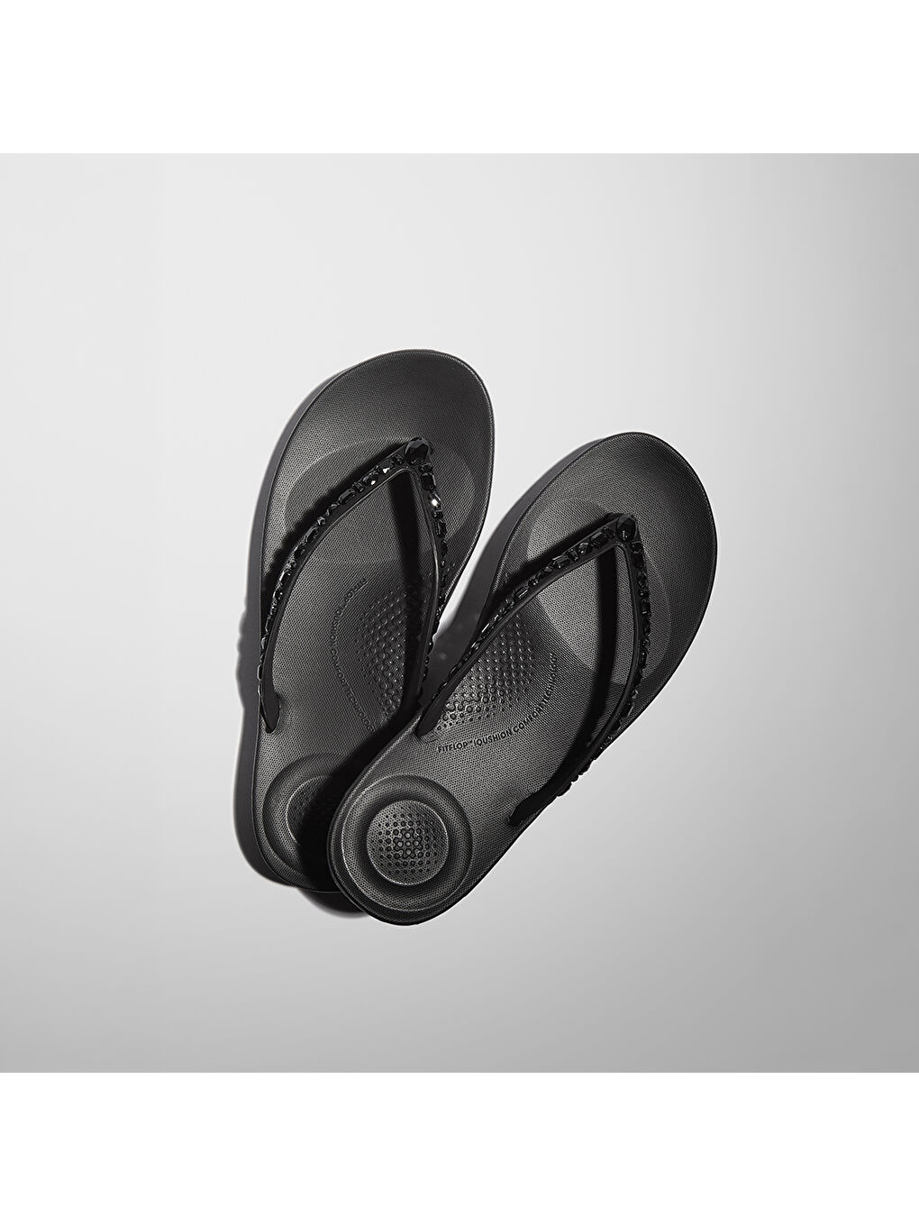 Kadın Siyah Taşlı Parmak Arası Terlik-3