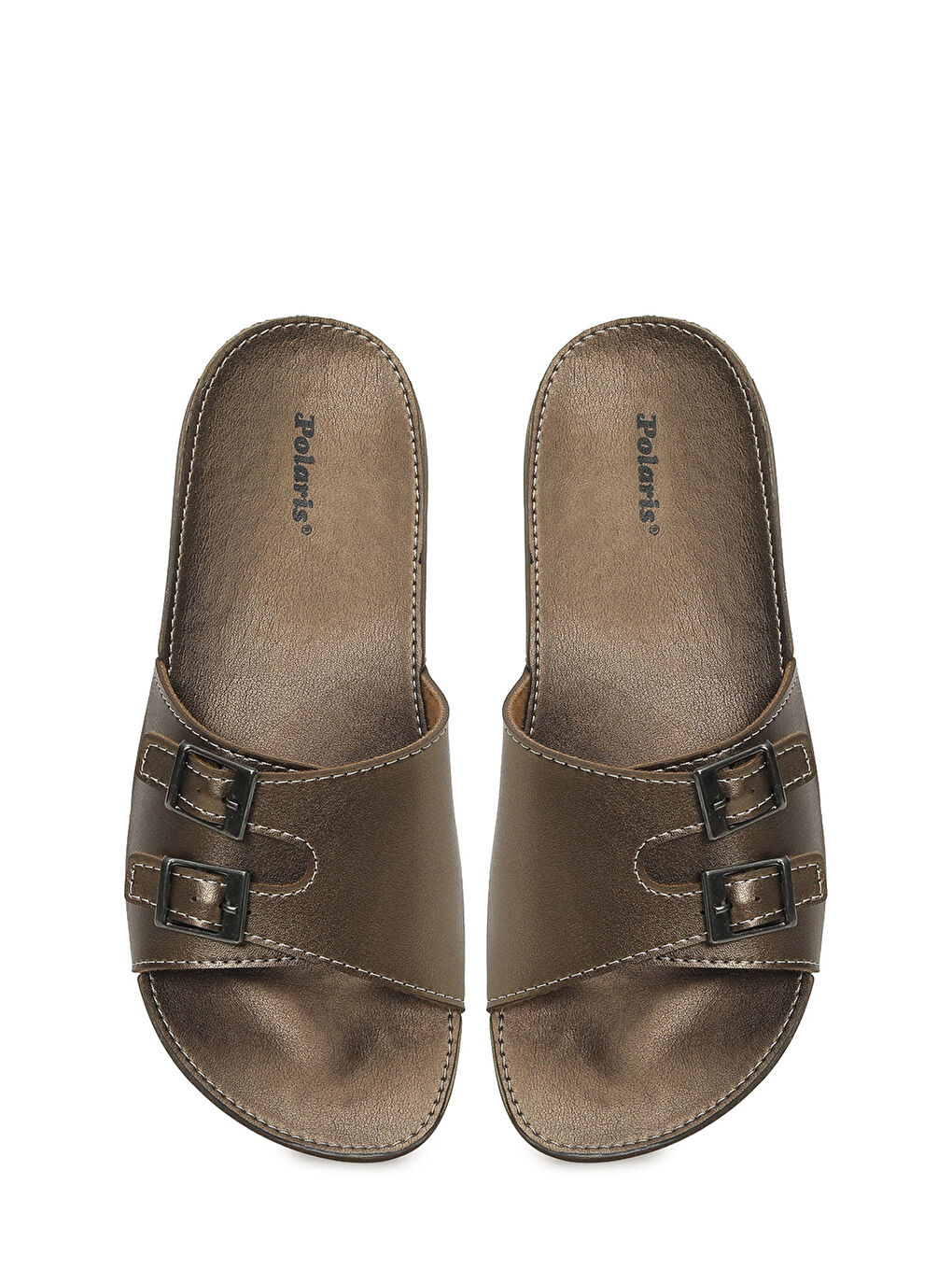 Sarı 409008.Z6FX Bronz Kadın Ev Terliği-3