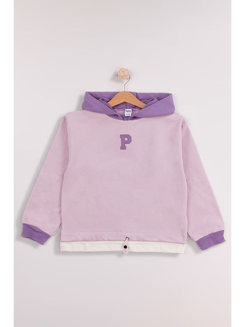 Mor Kız Çocuk Kabartmalı Şort Etekli Crop Sporcu Mayo Takım