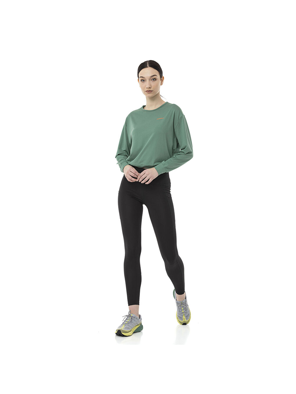 Tact Kadın Yeşil Tişört-8