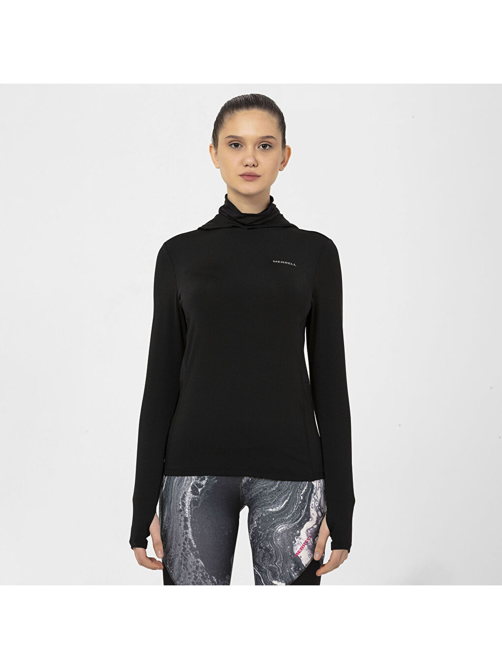 Total Kadın Siyah Tişört-2