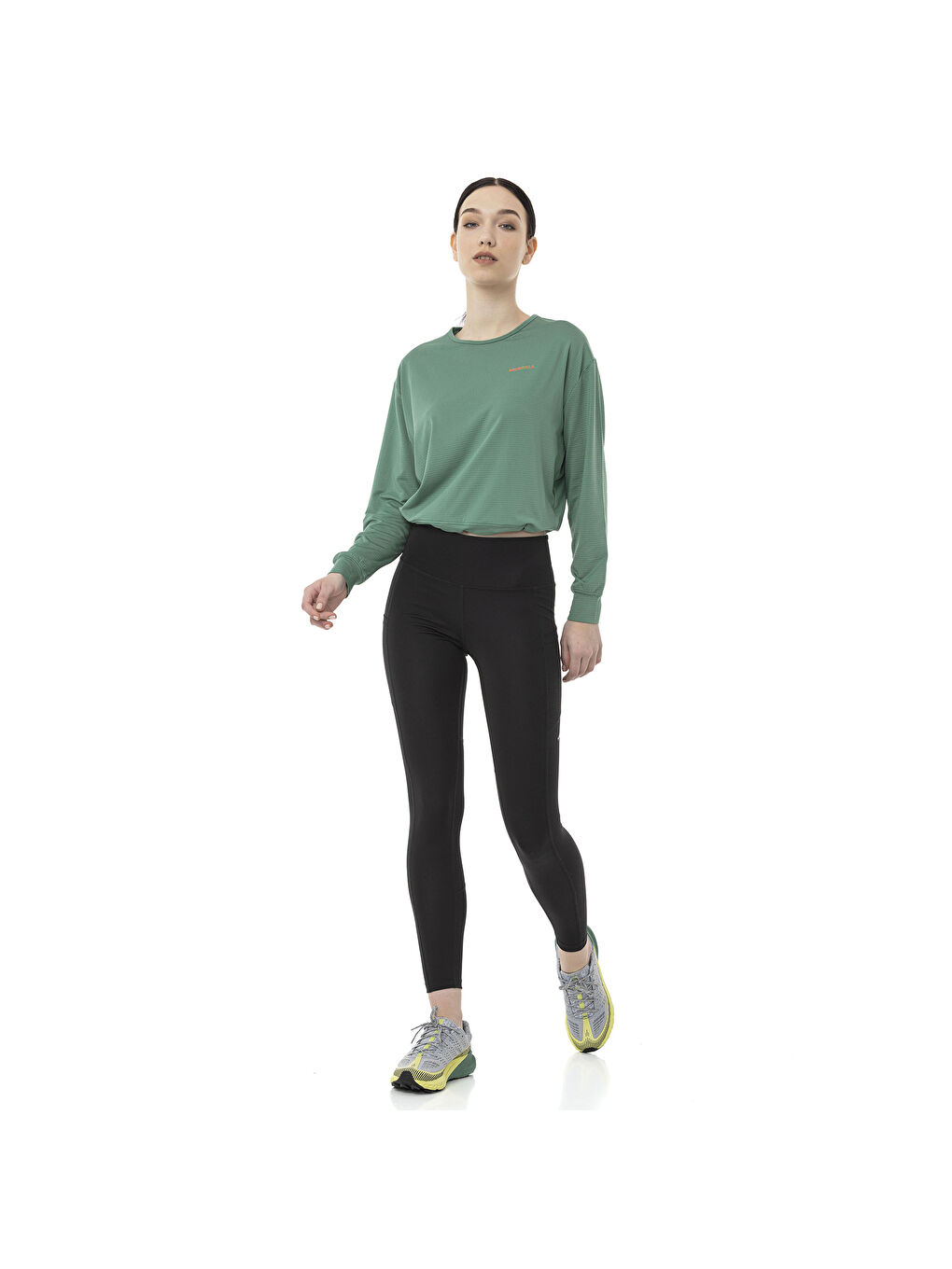 Tact Kadın Yeşil Tişört-9