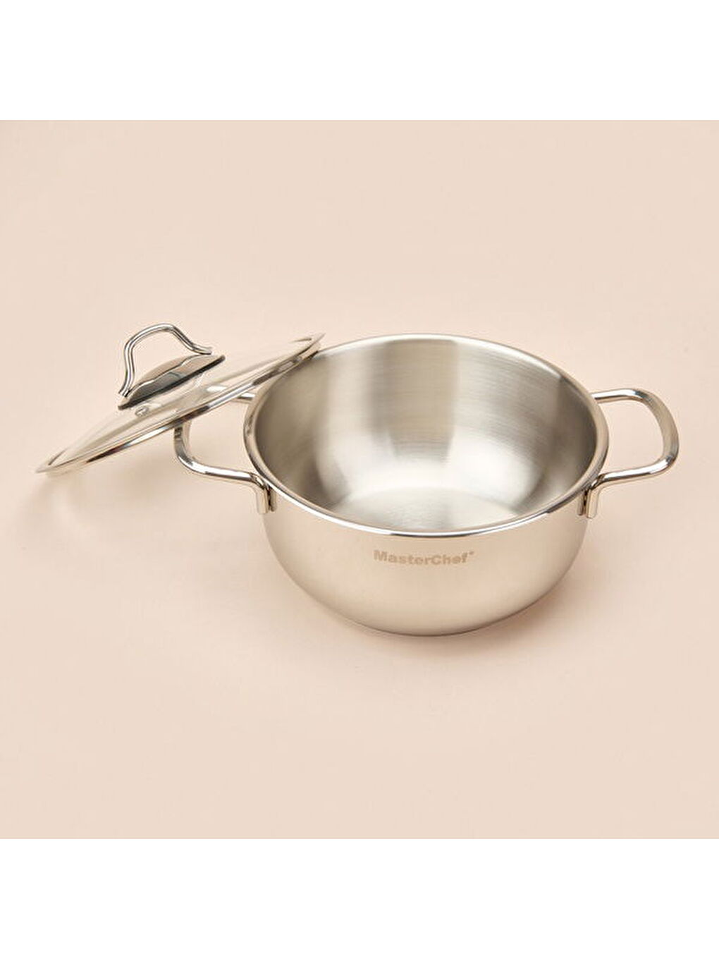 Paslanmaz Çelik Tencere - Gri - 20 cm-3