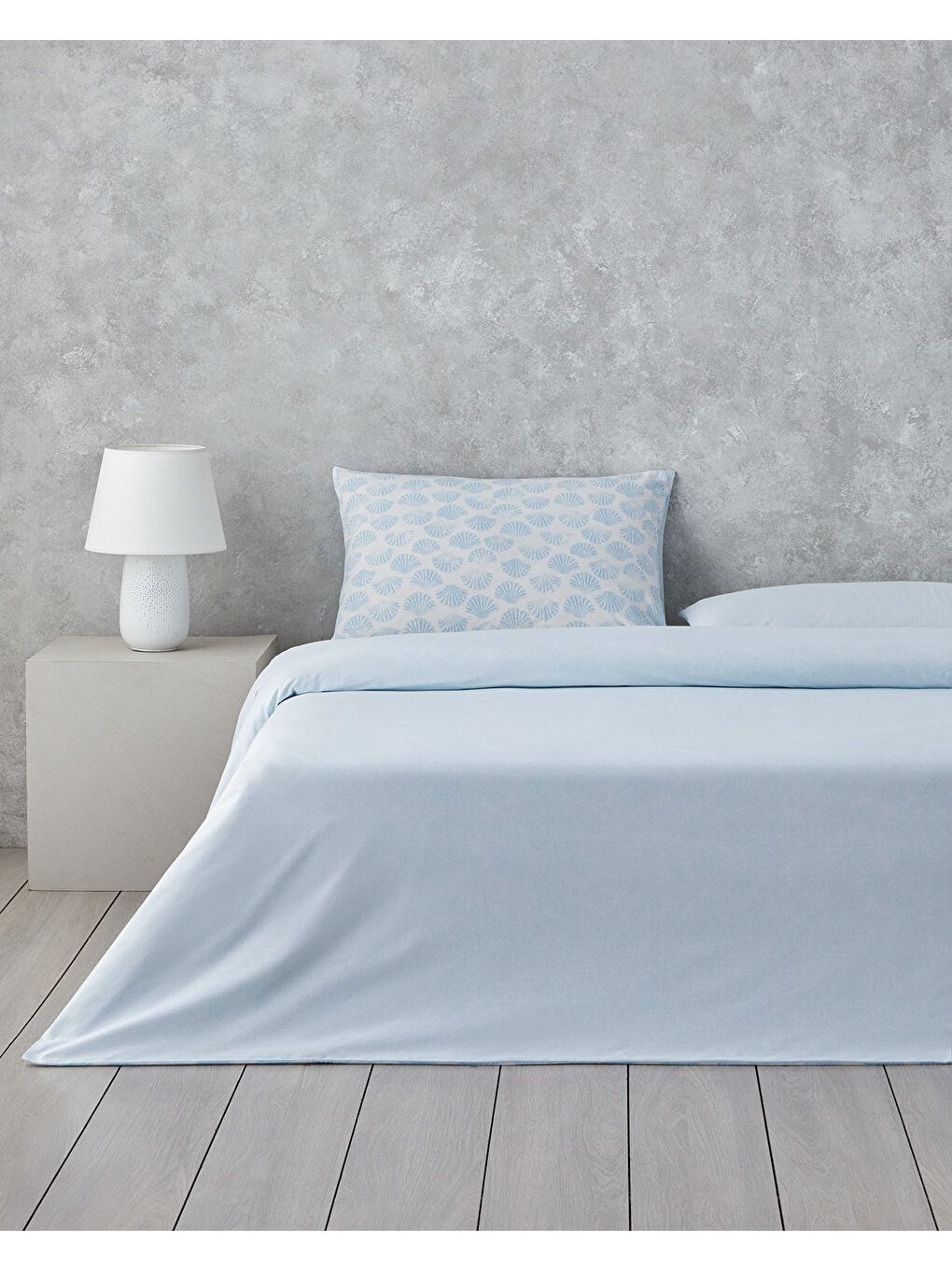 Marine Rhythm Pamuklu Çift Kişilik Nevresim Seti 200x220 cm Mavi-1