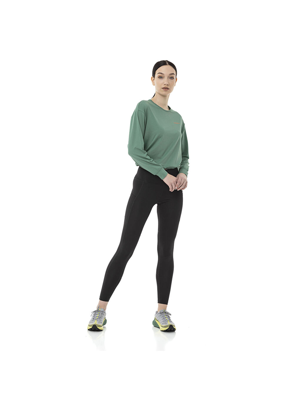 Tact Kadın Yeşil Tişört-10