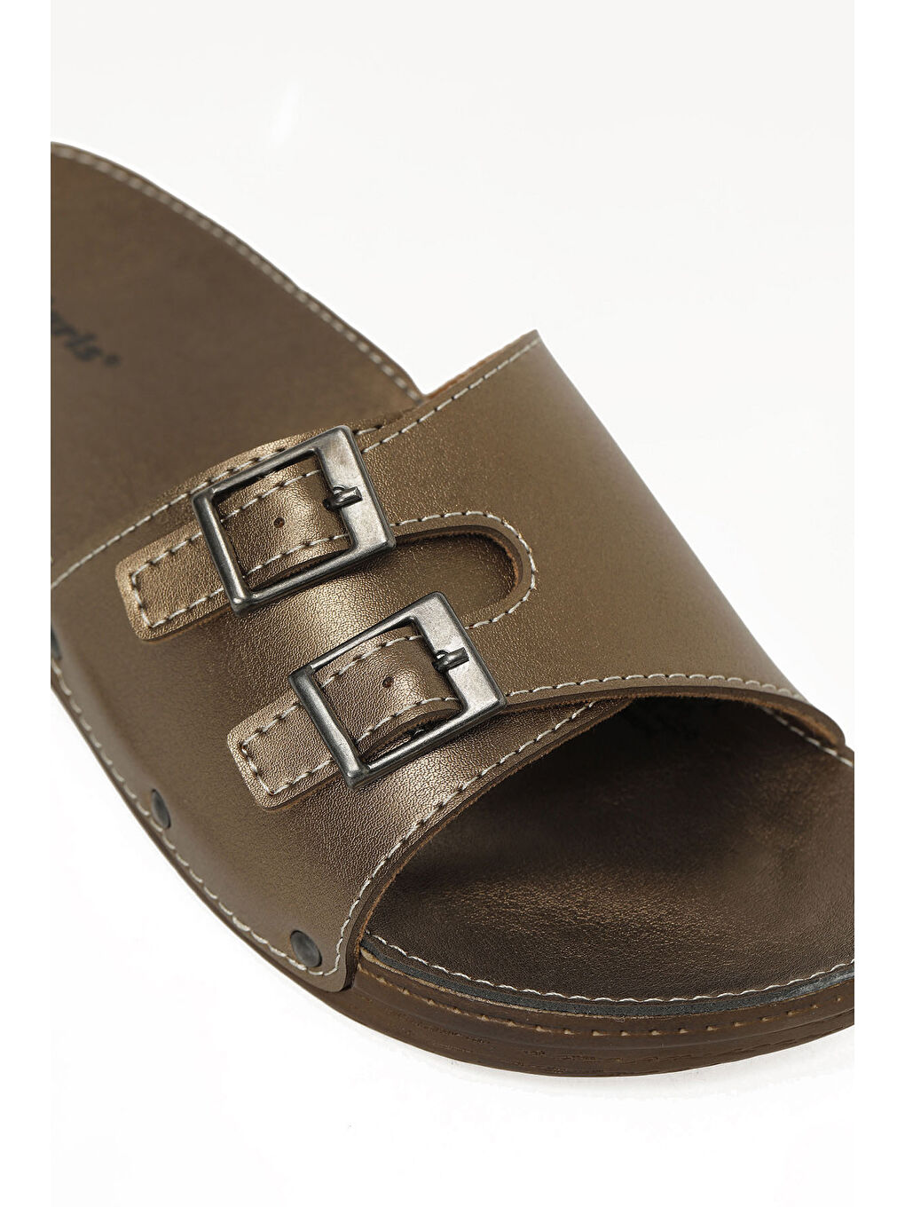 Sarı 409008.Z6FX Bronz Kadın Ev Terliği-6