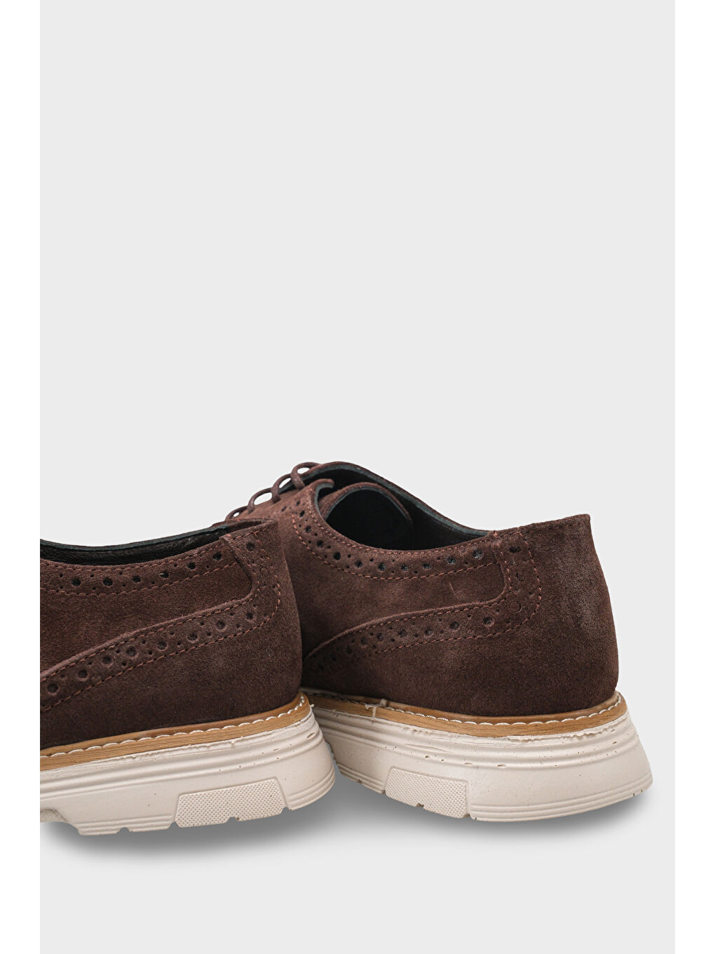 Kahverengi Joachim Hakiki Deri Süet Bağcıklı İçi Hakiki Deri Astarlı Erkek Loafer Ayakkabı-2