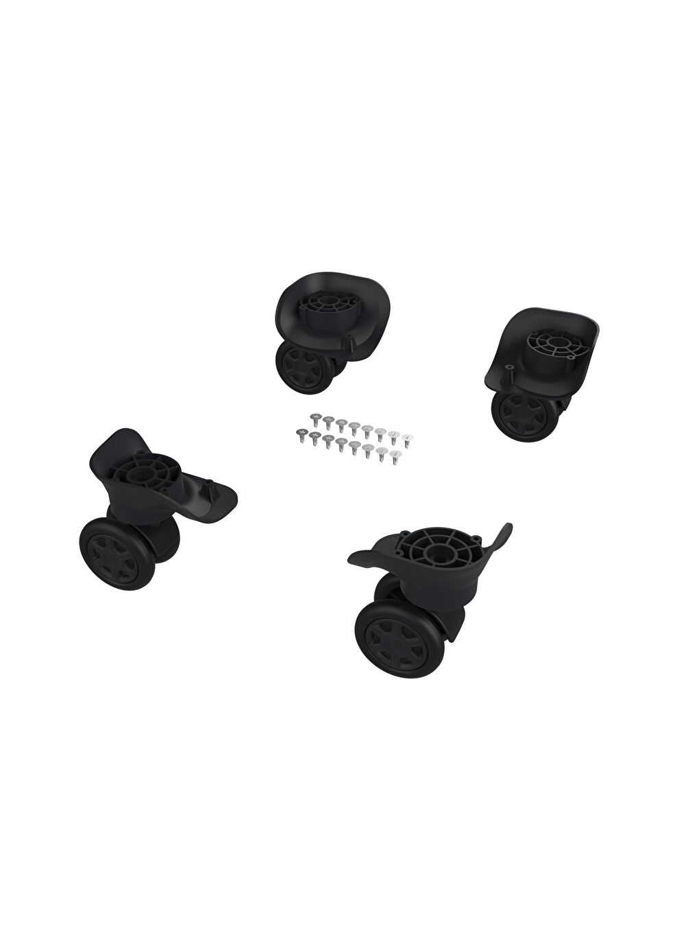 ABS Valiz Tekerleği Çift Teker Siyah Renk