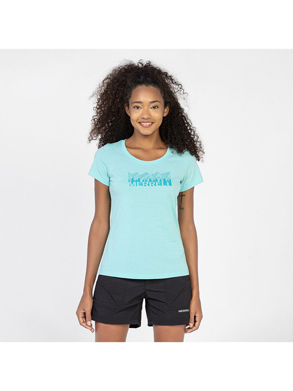 Turkuaz Tall Kadın Mavi Tişört-1