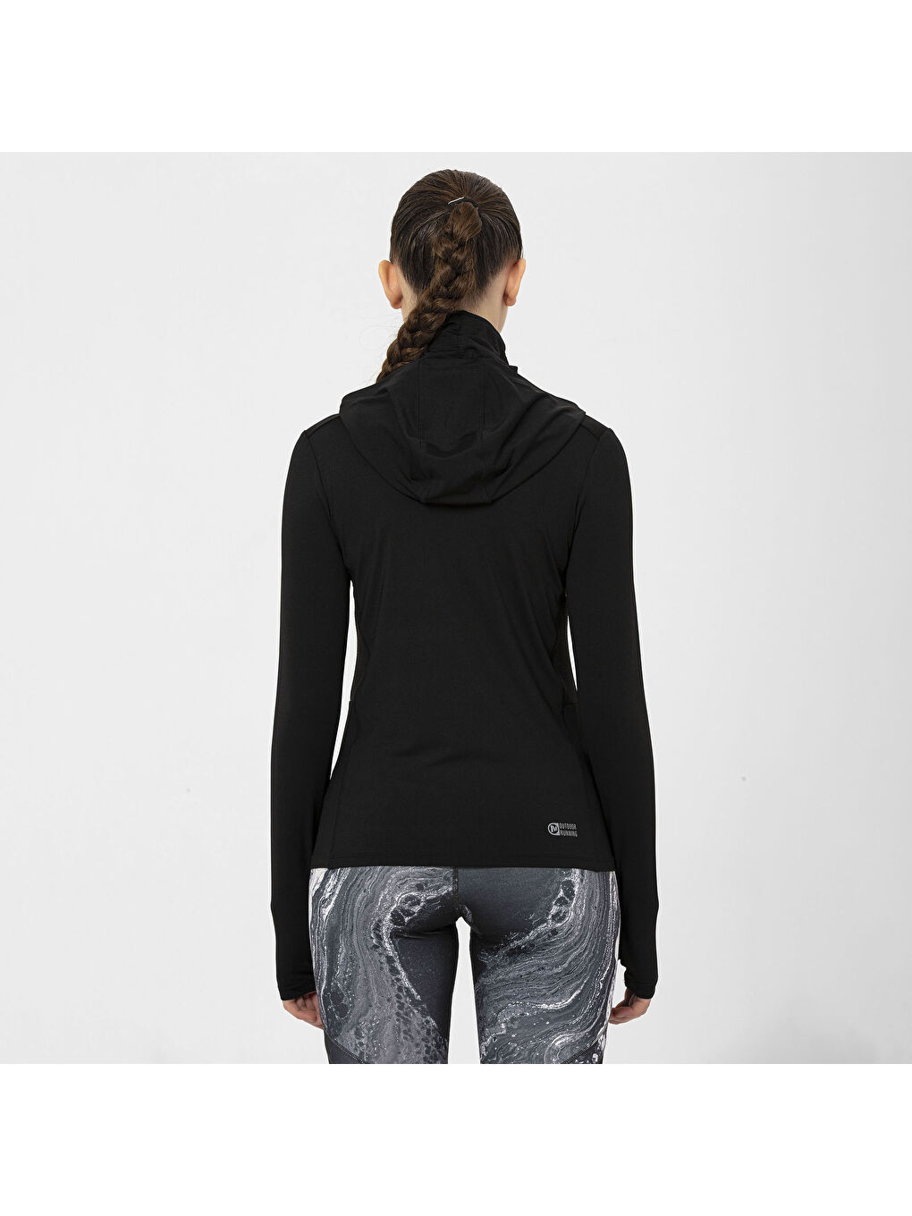 Total Kadın Siyah Tişört-5