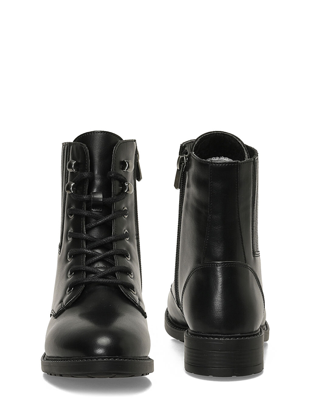 324075.Z 5PR Siyah Kadın Düz Bot-4