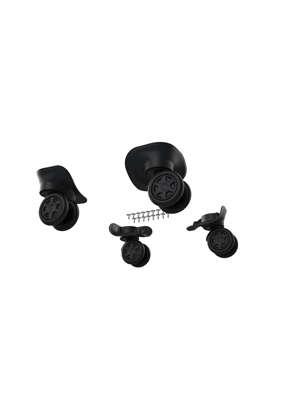 ABS Valiz Tekerleği Çift Teker Siyah Renk-1