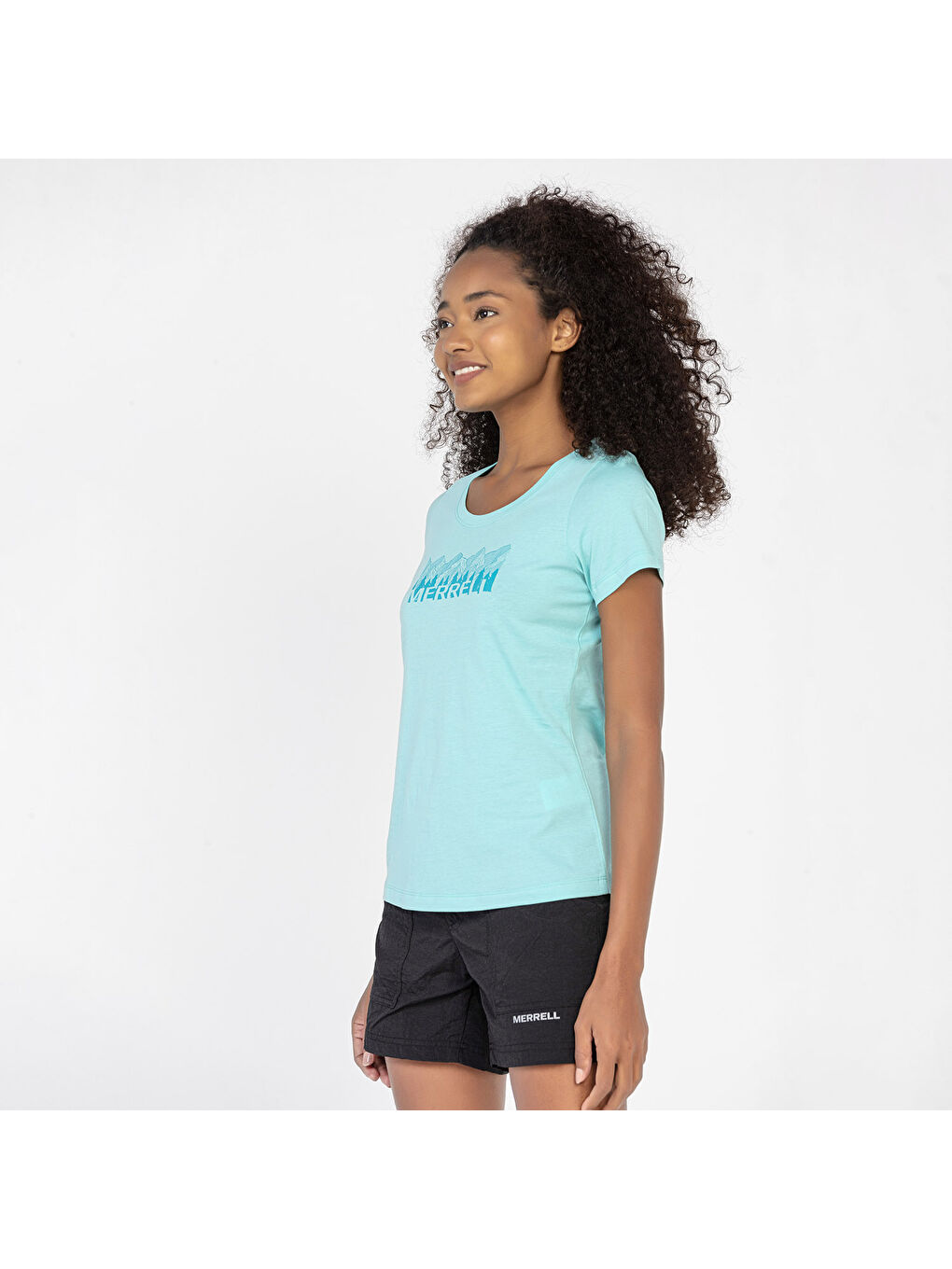 Turkuaz Tall Kadın Mavi Tişört-2