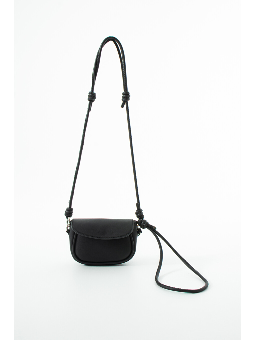Ayarlanabilir Düğüm Detay Askılı Kadın Çapraz Çanta Juno Siyah