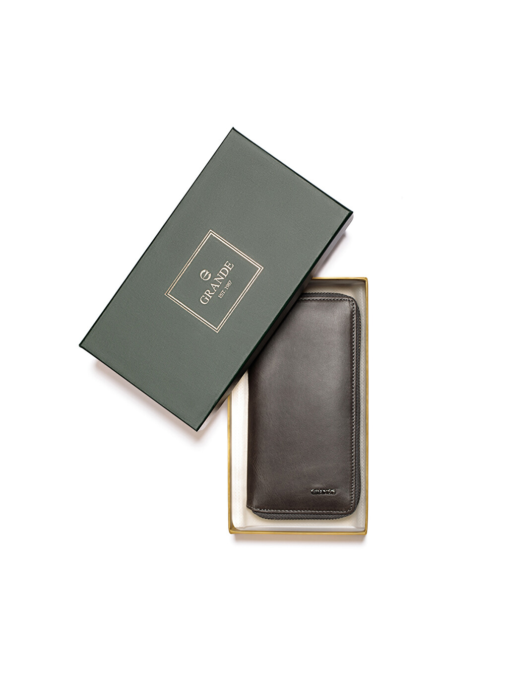 Gri Unisex Cüzdan & Kartlık 1780 Deri Cüzdan Kartlık-4