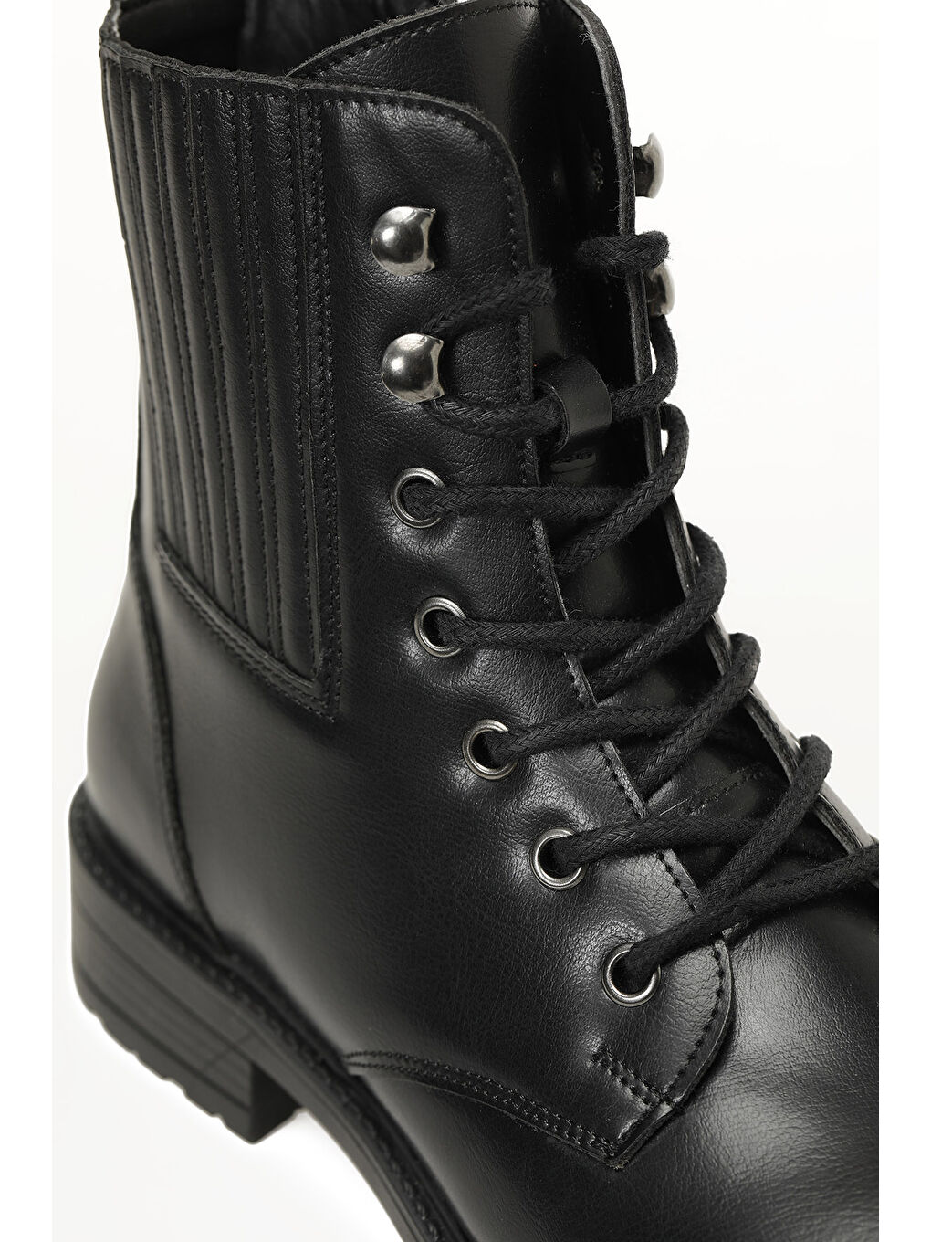 324075.Z 5PR Siyah Kadın Düz Bot-6