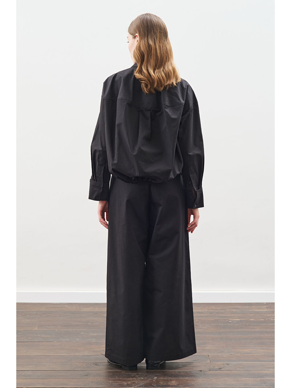 Dikiş Detaylı Bomber Gömlek Siyah-7