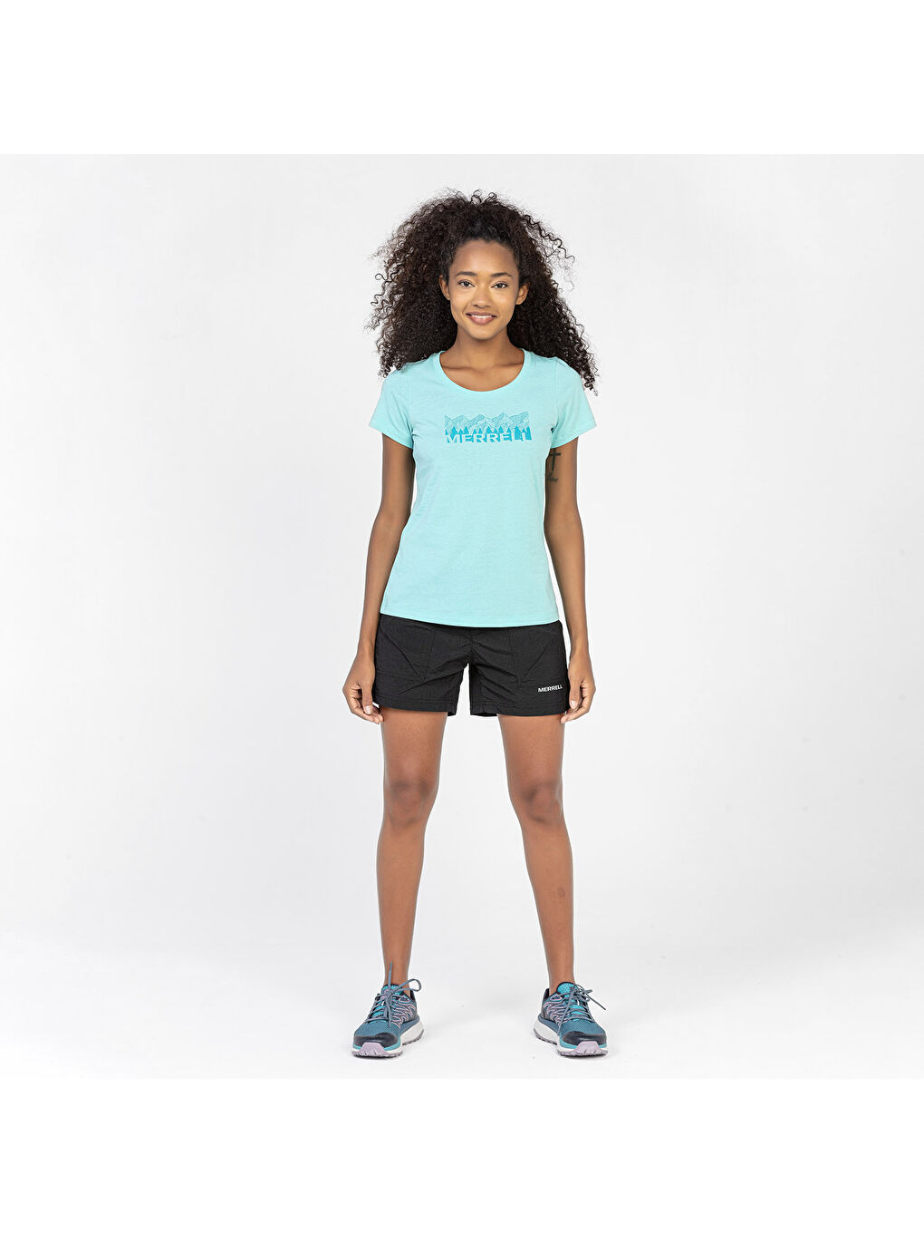 Turkuaz Tall Kadın Mavi Tişört-3