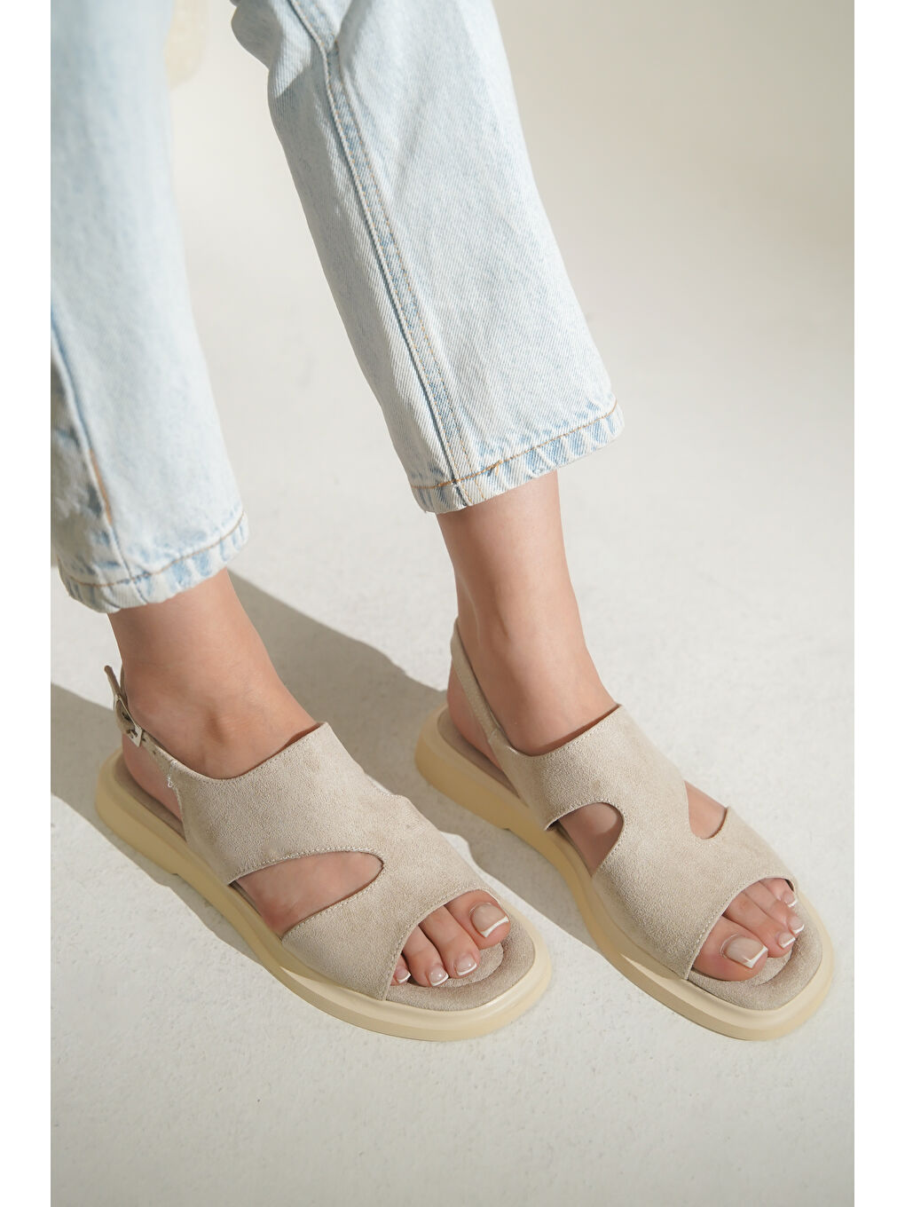 Bej Emmie Kadın Sandalet-1