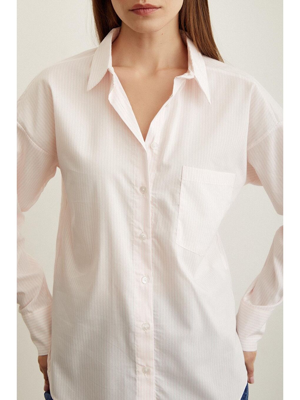 Pembe Çizgili Gömlek-2