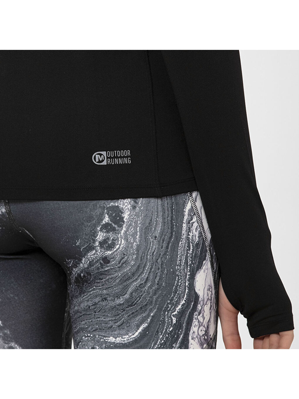 Total Kadın Siyah Tişört-7