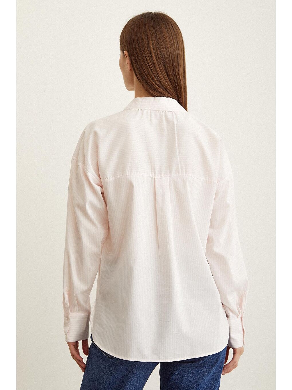 Pembe Çizgili Gömlek-3