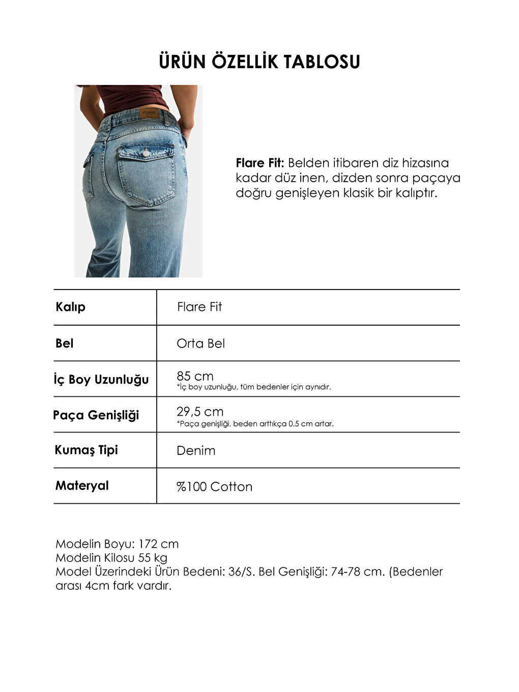 Mavi Kadın A.Tint 4s6-32 SLN05 Mid Rise Flare Fit Orta Bel Esnek Kumaş Dnim Jean-4